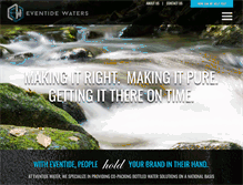 Tablet Screenshot of eventidewater.com